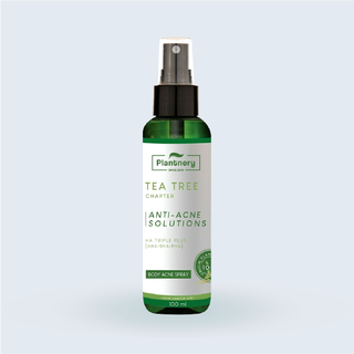 Plantnery Tea Tree Body Acne Spray (120ml) สเปรย์สำหรับผิวกาย ลดอาการอักเสบ กำจัดและป้องกันการเกิดสิว