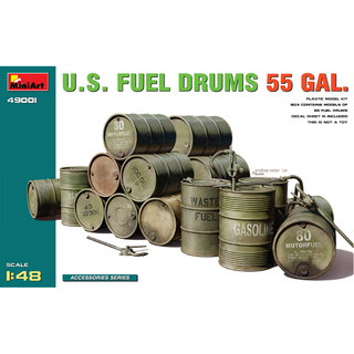 1/35 U.S. Fuel Drums 55 Gal. [MI 49001]