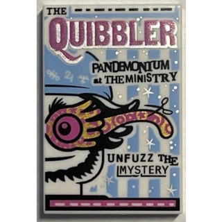 ชิ้นส่วนเลโก้ Lego Part Tile 2 x 3 with The Quibbler Newspaper Pattern (26603pb023) ราคา/ชิ้น