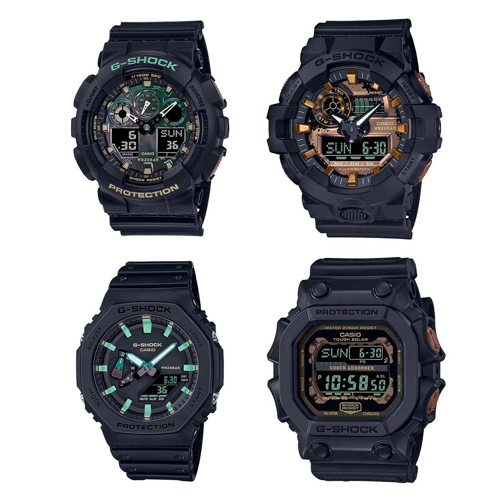 Casio G-Shock นาฬิกาข้อมือผู้ชาย สายเรซิ่น รุ่น GA-100RC,GA-700RC (GA-100RC-1A,GA-700RC-1A,GA-2100RC-1A,GX-56RC-1)