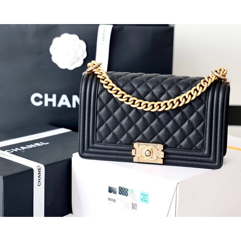 Chanel Boy Medium bag(Ori)VIP  📌หนังอิตาลีนำเข้างานเทียบแท้ 📌size 25x15x9 cm. 📌สินค้าจริงตามรูป หนังแท้คุณภาพVIP