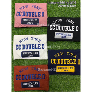 เสื้อยืดแขนสั้น Cc double O (New York ) ป้ายห้อย ทรงตรง SML XL