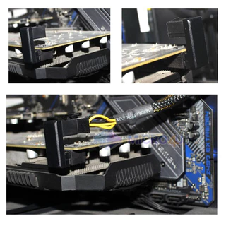 อะแดปเตอร์การ์ดจองอ 180 องศา 8PIN/6PIN Adapter GPU 180 Angle VGA PCIe สำหรับเก็บสายไฟ ซ่อนสายไฟในเคส