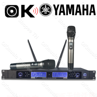 YAMAHA ไมค์ลอยมือถือคู่ UHF ไมค์โครโฟน ไมค์ลอย คลื่นความถี่ถูกต้องตาม ไมค์ลอยไร้สาย ไมโครโฟนไร้สาย  2 เสาอากาศภายใน