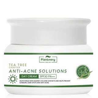 Plantnery Tea Tree Day Cream SPF30 PA+++ 50 gเดย์ครีมปกป้องผิวจากแสงแดดพร้อมบำรุงผิว แก้ปัญหาสิวสำหรับผิวแพ้ง่ายคนเป็นสิ