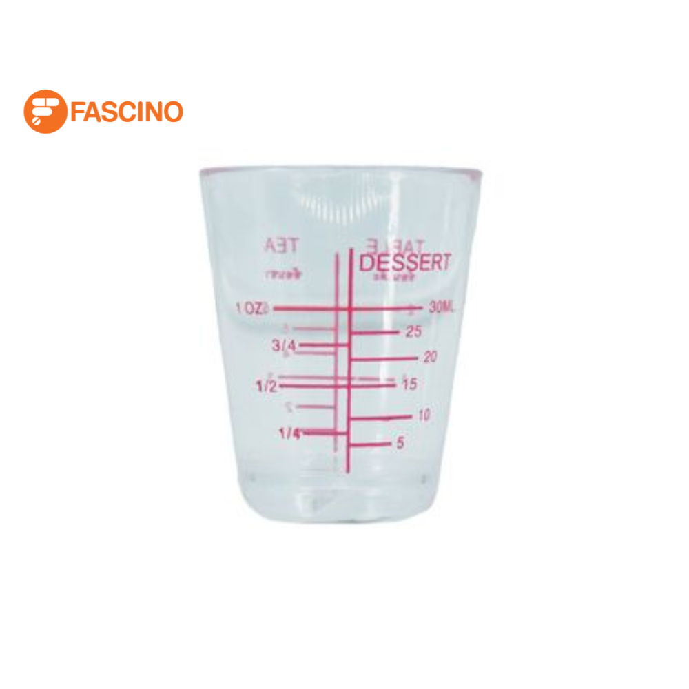 ถ้วยกินยาน้ำ พลาสติก ตวงยาหรือของเหลวต่างๆ 30ml. จำนวน 1 ชิ้น