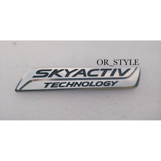 โลโก้ SKYACTIV TECHNOLOGY MAZDA ขนาด 10x2cm