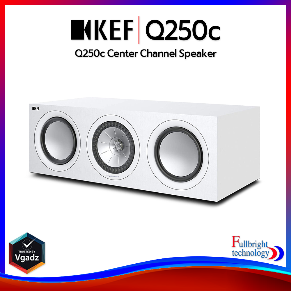 KEF Q250c Center Channel Speaker ลำโพงเซ็นเตอร์ ขนาด 5.25 นิ้ว 2 ทาง 100 วัตต์ ประกันศูนย์ไทย 1 ปี