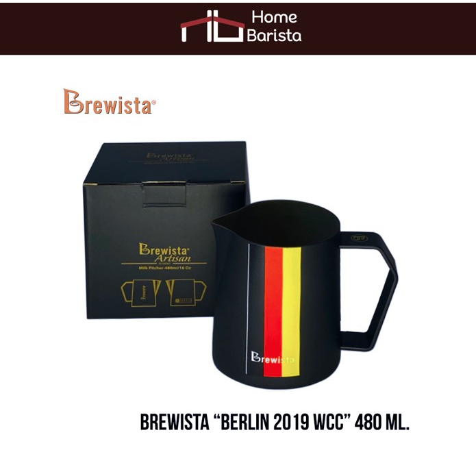 Home Barista Brewista Milk Pitcher - 480 ml. (Black Berlin WCC Edition)