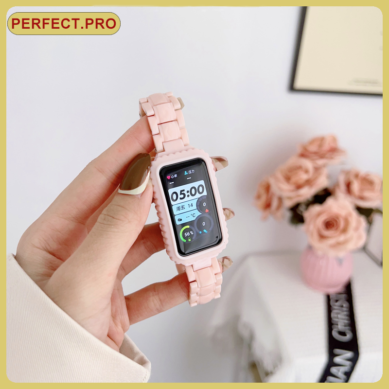 [ส่งจากกรุงเทพ] สายนาฬิกา Huawei Band 10 9 8 7 6 Three Beads PC 6 Honor Band 6 สายนาฬิกาสีลูกกวาด