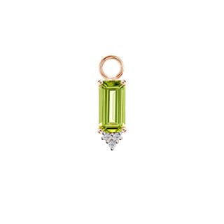 PRIMA จี้ประดับอัญมณี Peridot Confetti Huggie Collection (สำหรับใส่ต่างหู)