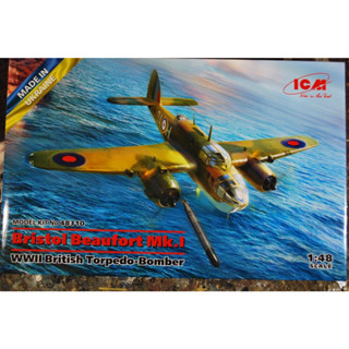 1/48 Bristal Beaufort Mk1 British Torpedo, ICM #48310 Plastic model kit