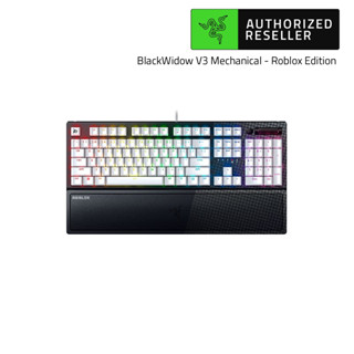 Razer BlackWidow V3 Roblox Edition - Mechanical Gaming Keyboard (Green Switch)  (คีย์บอร์ดเกมมิ่ง) - คีย์แคปอังกฤษ EN