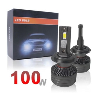 หลอดไฟหน้ารถยนต์ led แสงขาว สว่าง20000 lm (จัดส่งทันที)