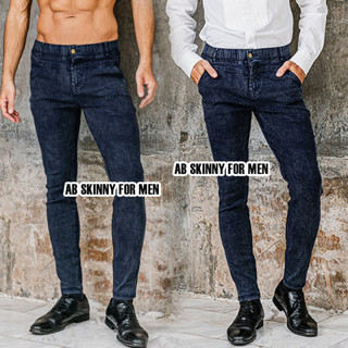 AB Skinny For Men สีกรมฟอก กางเกงสกินนี่ยีนส์ 16 สี ของแท้ จากเพจดัง 80,000 Like กางเกง AB สกินนี่ยีนส์ ผู้ชาย