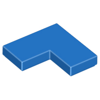 LEGO PART No: 14719 (ชิ้นส่วนเลโก้แท้) Tile 2 x 2 Corner