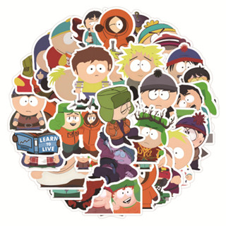 พร้อมส่ง!!ตุ๊กตุ่นเซาท์พาร์ก South Park sticker USA ANIME สติกเกอร์กันน้ำรูปแบบที่แตกต่างกัน 50ชิ้น