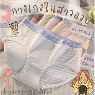 กางเกงใน  [ พลัสไซส์ ] สาวอวบ ผ้าคอตตอน100% รุ่น Coco (หนัก70-100Kg.ใส่ได้)