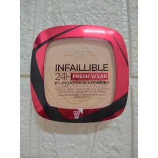 แป้งไฮบริด “Infaillible 24H Fresh Wear Foundation In a Powderอินเฟลลิเบิล ฟาวน์เดชั่น อิน อะ พาวเดอร์