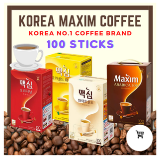 กาแฟเกาหลี Maxim Coffee 100 ซอง กาแฟแม็กซิม Mocha White Gold นำเข้าจากเกาหลีแท้ 맥심