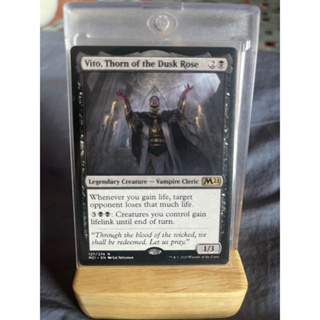 การ์ด MTG Vito, Thorn of the Dusk Rose Black Magic the gathering EDH Rare รุ่น Coreset M21 สภาพ Nm