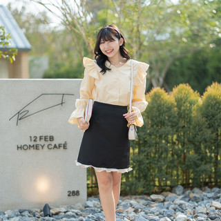 (Pre-order 7-14 วัน) APRILS | Yu-Pin Skirt (Plain) กระโปรงทรงเอสีพื้น รุ่นยุพิณ