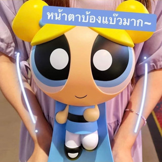 (แรร์) ถังป๊อปคอร์น the power puff girls bubbles ถังป๊อปคอร์น the powerpuff girl