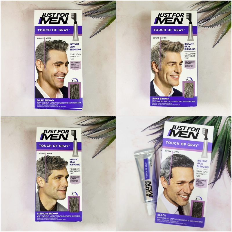 [Just For Men®] Touch of Gray 35 g สีเปลี่ยนสีผม สีย้อมผม ปิดผมหงอก