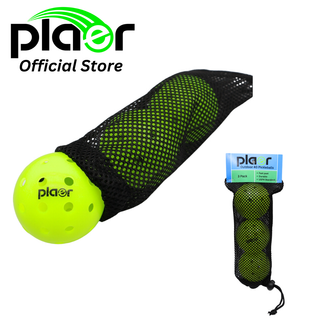 PLAER Outdoor Pickleballs (3 Pack) - High Quality Pickleball Balls for recreational play.