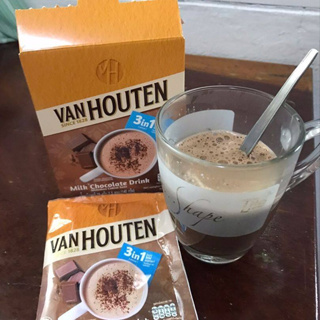 แวนฮูเต็น โกโก้ผง Van houten cocoa powder 140กรัม กระป๋องฟ้า โกโก้ 100% Product of Belgium