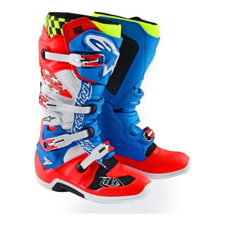 รองเท้า Alpinestars Tech 7 MX Boot Solid Rocket Red / White / Blue 2023