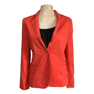 Zara Basic เสื้อสูทสีเเดง ไซส์M ชุดสูทสีเเดง