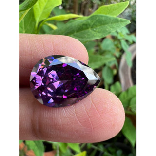 Cz synthetic Amethyst Diamond 13x18mm 1 pieces