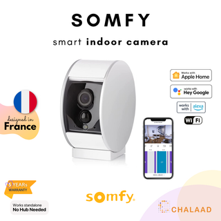 Somfy Smart Indoor Camera กล้องวงจรปิดรักษาความปลอดภัยภายในบ้านอัจฉริยะ Apple HomeKit / Google Home / Alexa