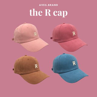 AVES.BRAND the R cap หมวกแกปปักตัวอักษร R