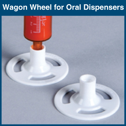วงล้อตั้งไซริงค์ Wagon Wheel for Oral Dispensers – โปรปัง