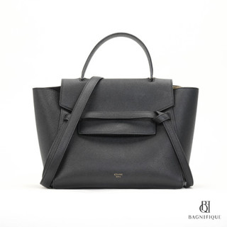 CELINE BELT BAG MICRO BLACK CALF GHW