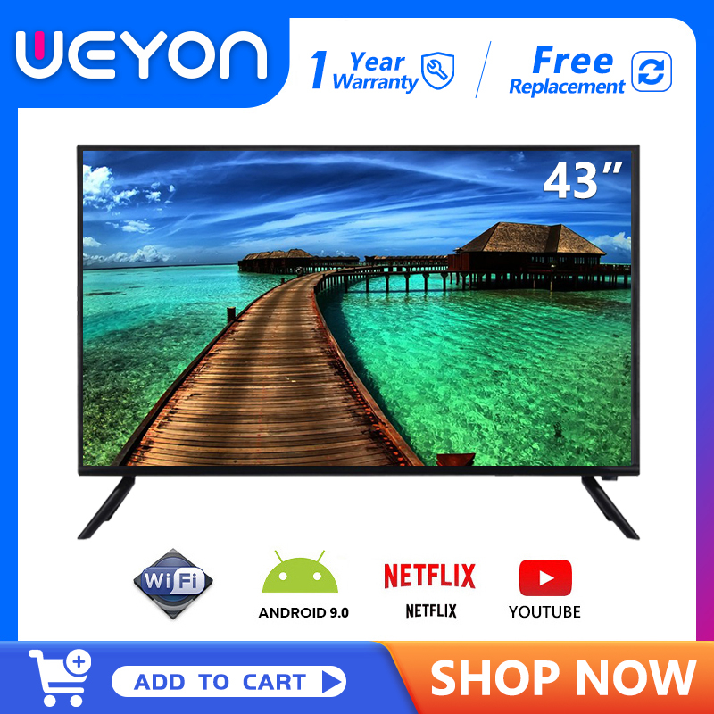 WEYON ทีวี 43 นิ้ว Android LED Smart TV  แอนดรอย สมาร์ททีวี YouTube/WiFi รุ่น J-43wifi