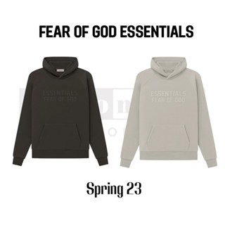 [เก็บโค้ดรับส่วนลดเพิ่ม] เสื้อฮู้ดดี้ Fear of God ESSENTIALS Spring23 Hoodie ของแท้ พร้อมส่ง