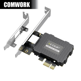 การ์ด แลน LAN 2.5Gbps EDUP RTL8125B PCIE X1 GIGABIT 2500M ETHERNET CONTROLLER INTERNET NETWORKING CARD COMWORK