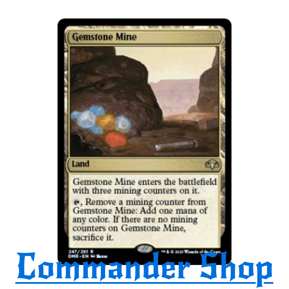 Gemstone Mine (Land) ให้สี Any Color การ์ดเกม Magic The Gathering (MTG)