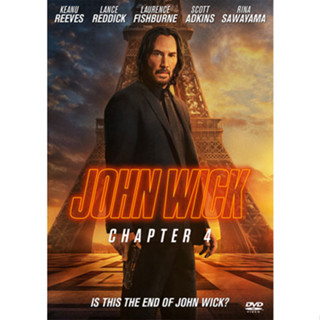 DVD หนังใหม่ เสียงไทยมาสเตอร์ หนังดีวีดี John Wick Chapter 4 จอห์น วิค แรงกว่านรก 4