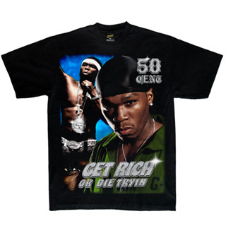 COSMICBKK เสื้อยืดลาย 50CENT RAPTEE