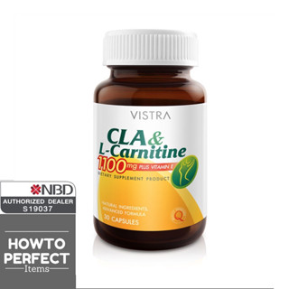 Vistra CLA &amp; L-Carnitine 1100mg 1100 mg Plus Vitamin E