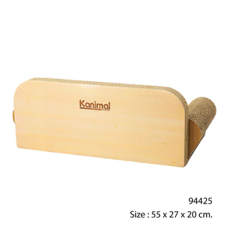 [94425] Kanimal Cat Toy ของเล่นแมว ที่ลับเล็บ ที่ข่วนเล็บแมว รุ่นโซฟาจัมโบ้ ขนาด 55x27x20 ซม. แถมฟรี! Catnip