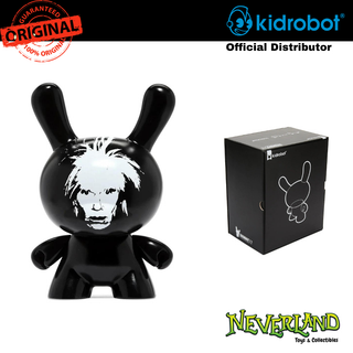 Kidrobot Andy Warhol Fright Wig Self Portrait 8" Monochrome Dunny