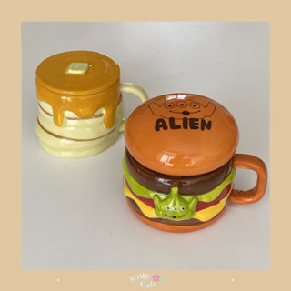 [พร้อมส่ง] 🍔 hamburger &amp; butter muffin ceramic mug แก้วเซรามิค