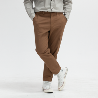 TAKEO KIKUCHI กางเกงคาร์โก้ ONE SIDED POCKET CROPPED CARGO PANTS