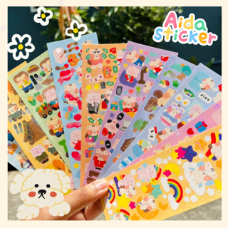 🌈NEW M1-10🌈สติกเกอร์ไดคัทตกแต่ง สติ๊กเกอร์ลายการ์ตูน sticker so cute