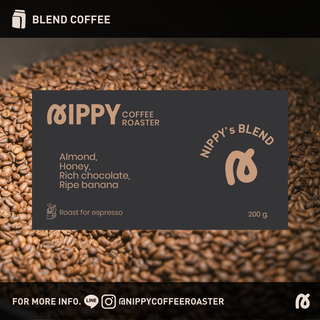 Nippy Coffee Roaster เมล็ดกาแฟคั่ว Nippys Blend